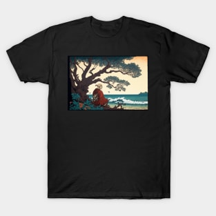 Japanese Vintage Retro Art Woodblock T-Shirt